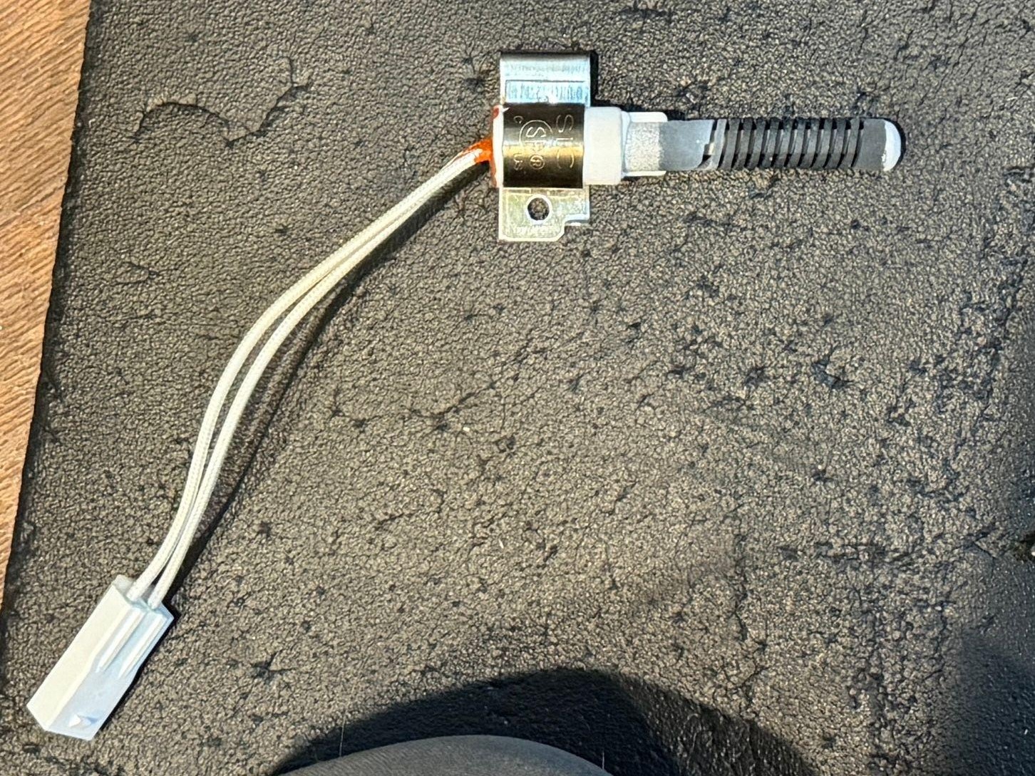 Oven hot surface ignitor component. These wear out and cause ignition failure